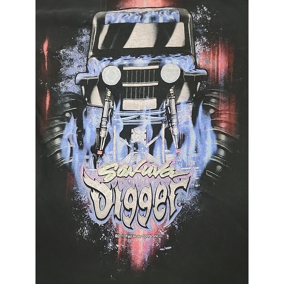 Son Uva Digger Shirt Mens Small/Y XL Black 2017 Monster Jam Monster Truck Racing - Picture 5 of 8